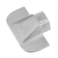 image - rub rail end cap rounded cast aluminum