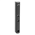 image - rubber bumper block 3 x 3 x 24 solid d-shape