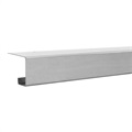 image - stainless steel curb side corner post no light cut outs