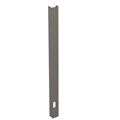 image - stainless steel corner post single outboard light hole - roadside - 6.91x108.31